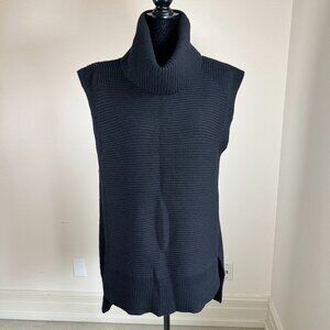 Banana Republic Wool Blend Knit Sleeveless Turtleneck Sweater Size M
